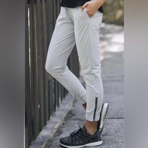 Zyia Gray Everywhere Zipper joggers